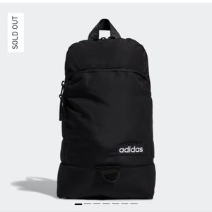 Adidas Essentials Black Convertible Crossbody Sling/Backpack Mini